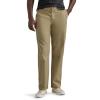 Lee Mens Flat Front Relaxed Straight Pant(Khaki)