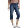 Lee Womens Flex Motion Regular Fit 5 Pocket Capri JeanJeans(Bewitched)