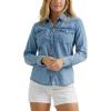 Lee Women’s Legendary Slim Fit Western Snap Shirt(Mt. Range)