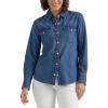 Lee Women’s Legendary Slim Fit Western Snap Shirt(Understated Ground)