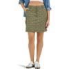 Lee Womens Ultra Lux Comfort with Flex-to-go Cargo Skort(Olive Grove Block Print)