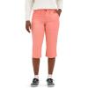 Lee Women’s Ultra Lux Comfort with Flex-to-go Utility Skimmer Capri Pant(Bright Papaya)