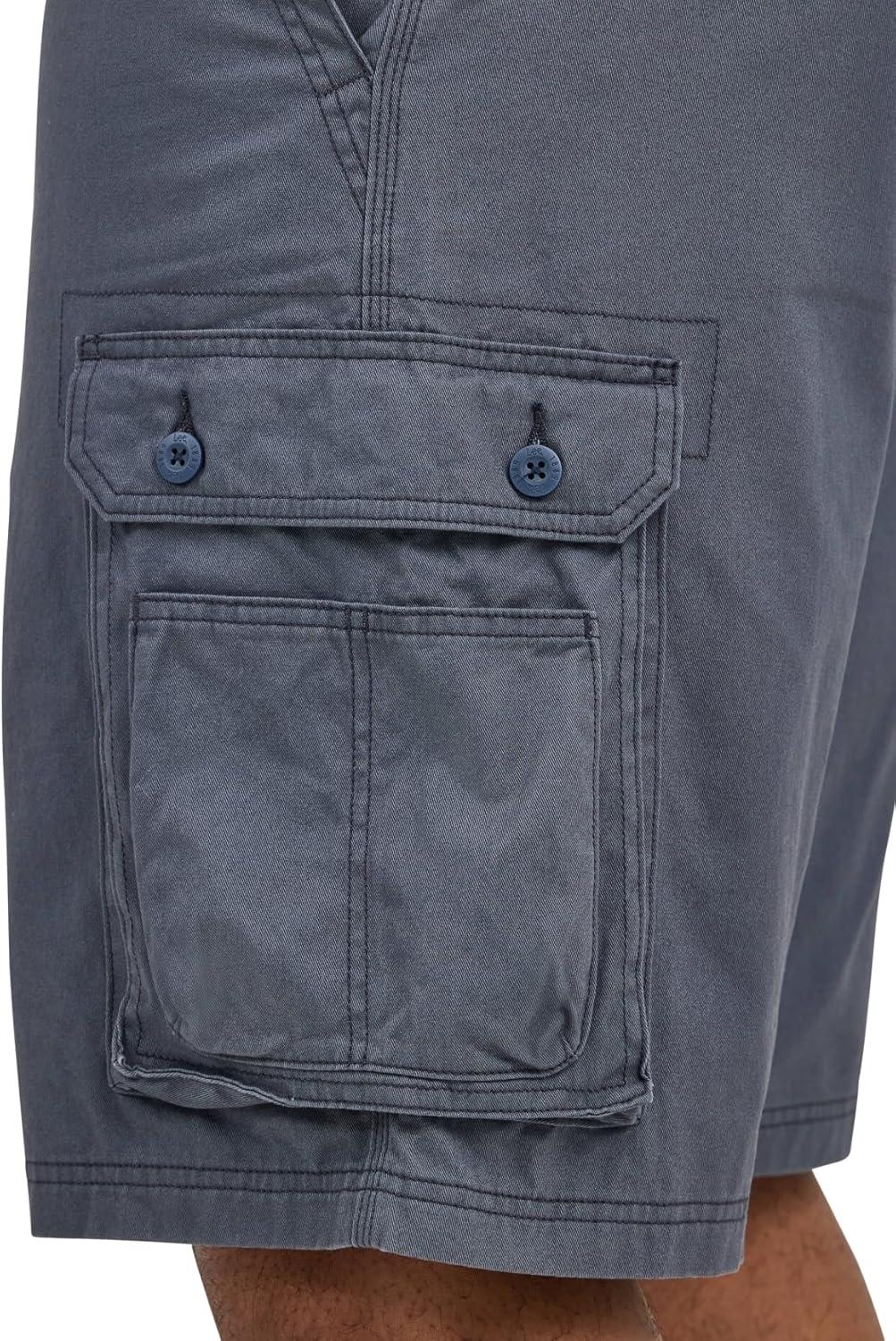 imageLee Mens Big ampamp Tall New Belted Wyoming Cargo Short Sporting Blue 46