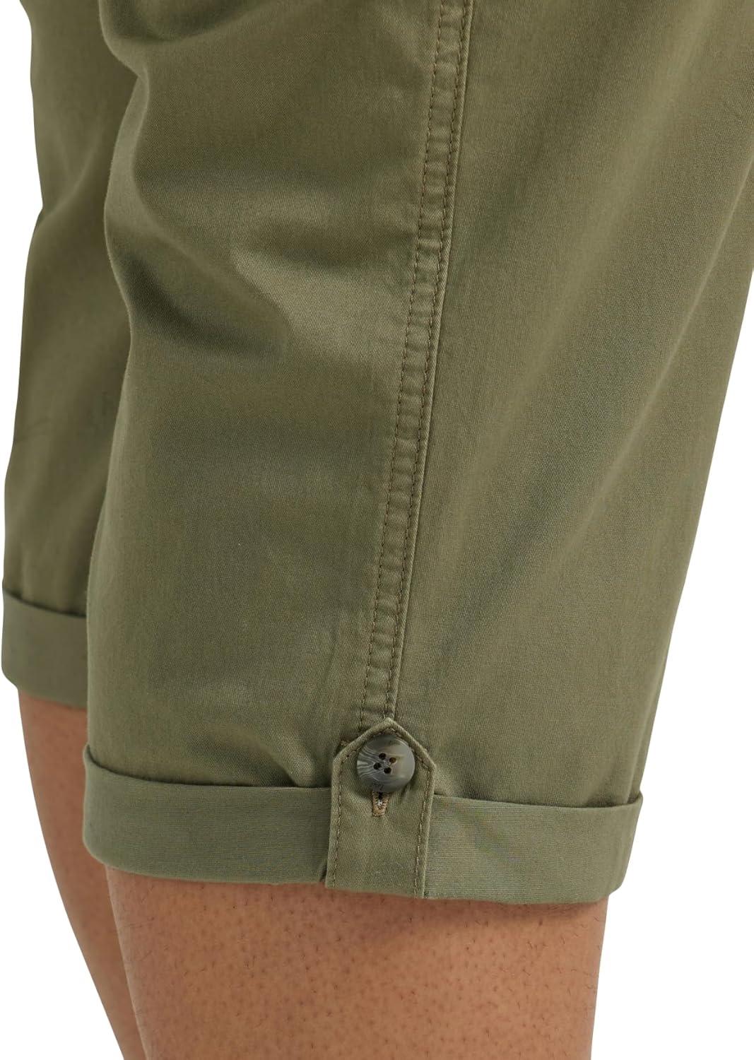 imageLee Womens Plus Size Ultra Lux Comfort with Flextogo Cargo Capri PantDeep Lichen Green