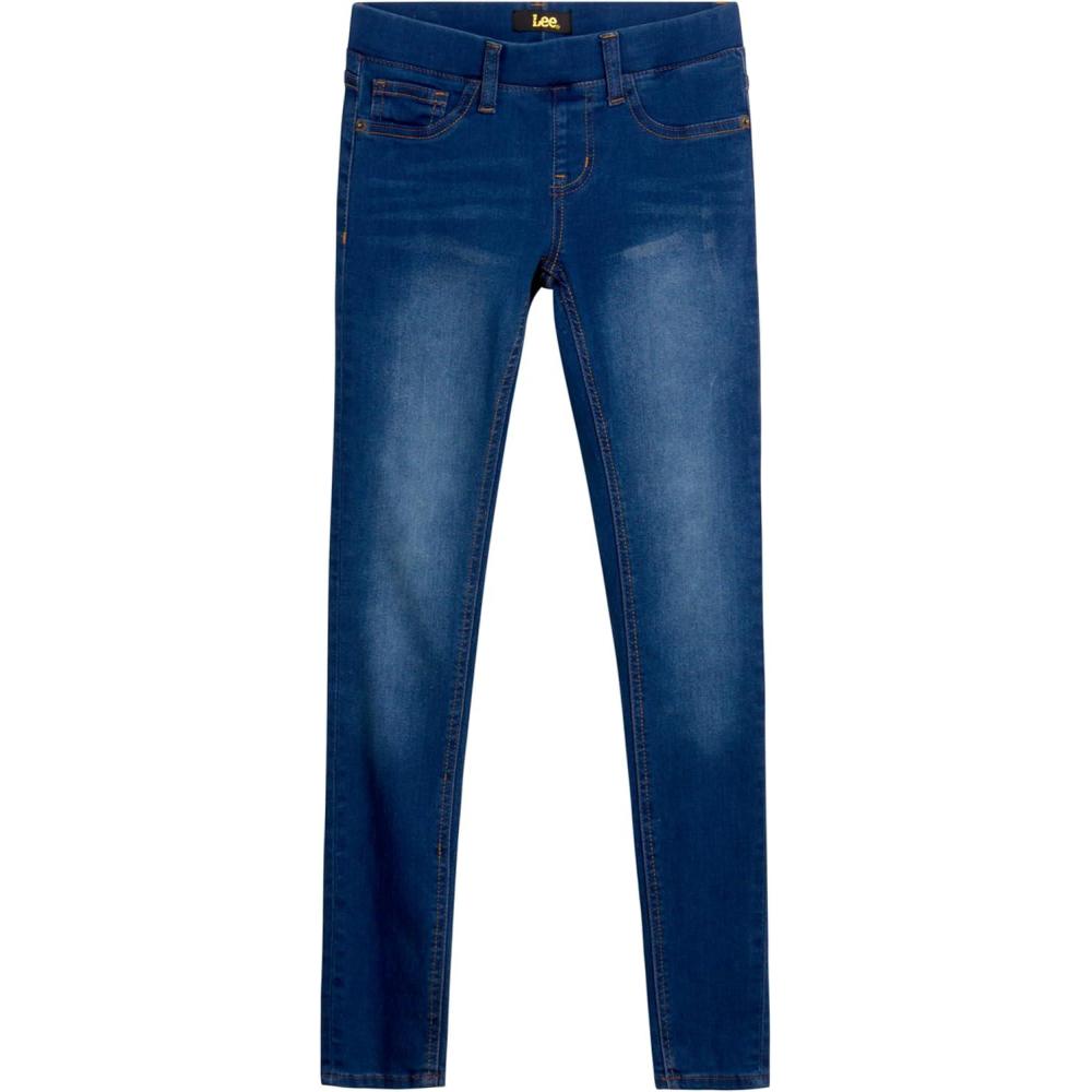 imageLee Girls Jeggings Pull On Super Stretch Denim Skinny Jeans for Girls 46XBright Blue