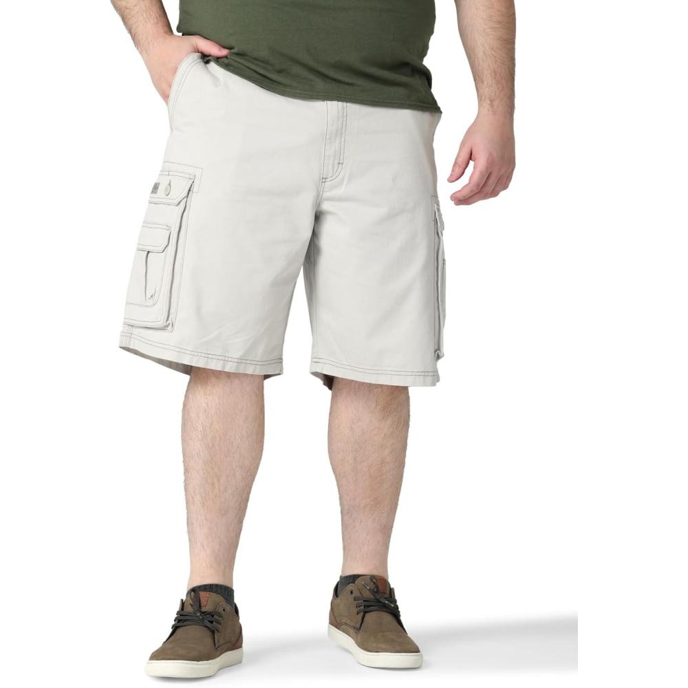imageLee Mens Big and Tall New Belted Wyoming Cargo ShortCadet Light Gray