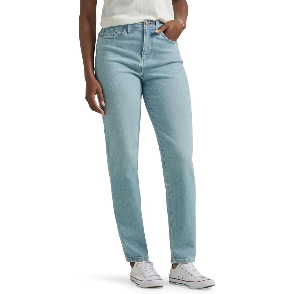 imageLee Womens Legendary High Rise Mom JeanOne Tone
