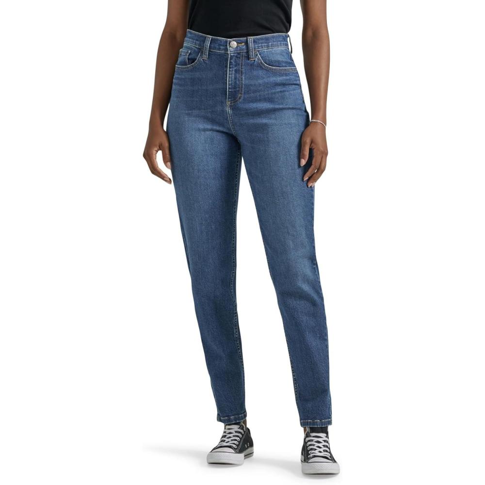 imageLee Womens Legendary High Rise Mom JeanStandout