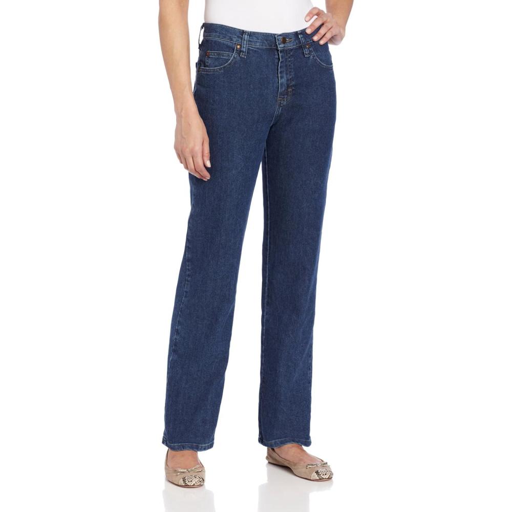 imageLee Womens Petite Relaxed Fit Straight Leg JeanPremium Stone