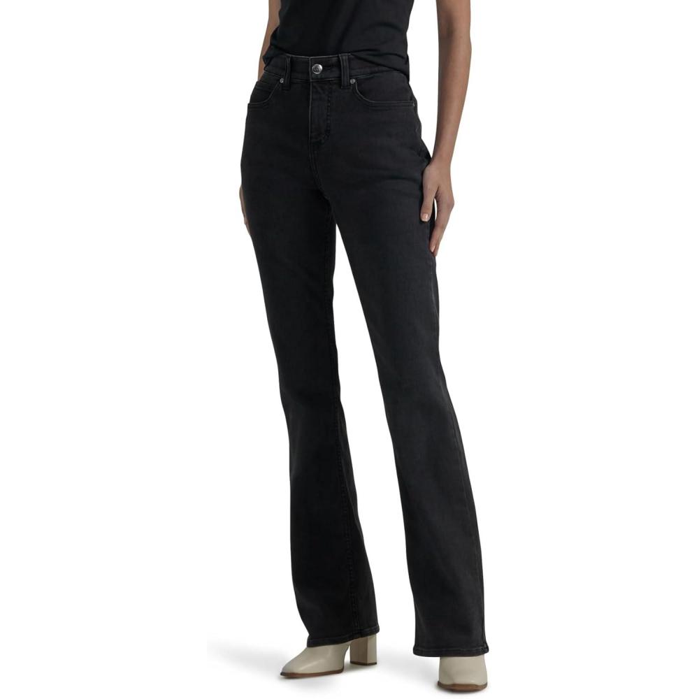 imageLee Womens Petite Ultra Lux Comfort with Flex Motion Bootcut JeanMidnight Bloom