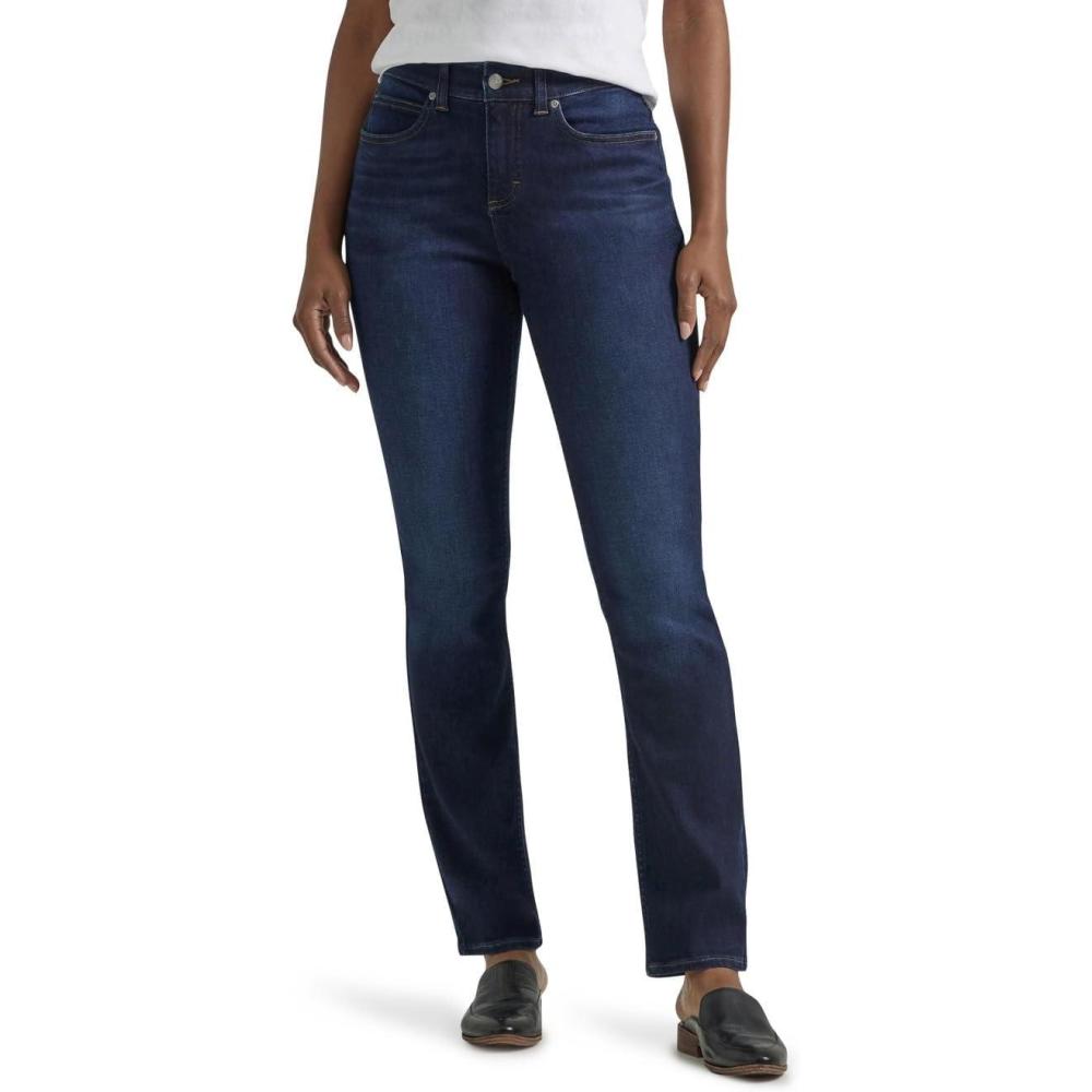 imageLee Womens Petite Ultra Lux Comfort with Flex Motion Straight Leg JeanMain Thrill