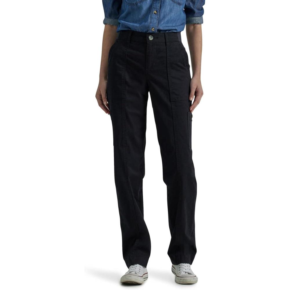 imageLee Womens Petite Ultra Lux Comfort with Flextogo Utility PantUnionall Black