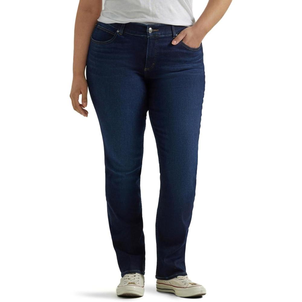 imageLee womens Plus Size Ultra Lux Comfort With Flex Motion Straight Leg JeanMain Thrill