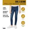 Lee Girls’ Jeggings – Pull On Super Stretch Denim Skinny Jeans for Girls (4-6X)(Bright Blue)