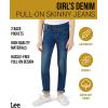 Lee Girls’ Jeggings – Pull On Super Stretch Denim Skinny Jeans for Girls (4-6X)(Mazarine)