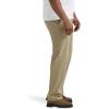 Lee Mens Big & Tall Extreme Motion Flat Front Regular Straight Pant(Pebble)