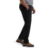 Lee Mens Big & Tall Extreme Motion Flat Front Relaxed Taper Pant(Black)