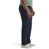 Lee Mens Big & Tall Extreme Motion Flat Front Relaxed Taper Pant(Navy)