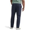 Lee Mens Big & Tall Extreme Motion Flat Front Relaxed Taper Pant(Navy)