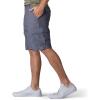 Lee Men’s Big & Tall Performance Cargo Short(Gray Heathered Plaid)