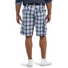 Lee Men’s Big and Tall New Belted Wyoming Cargo Short(Blue Plaid)