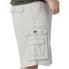 Lee Men’s Big and Tall New Belted Wyoming Cargo Short(Cadet Light Gray)