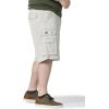 Lee Men’s Big and Tall New Belted Wyoming Cargo Short(Cadet Light Gray)