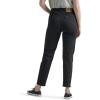 Lee Womens Legendary High Rise Mom Jean(Black)