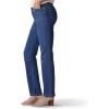 Lee Women’s Petite Legendary Mid Rise Straight Leg Jean(Seattle Blue)