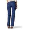 Lee Women’s Petite Legendary Mid Rise Straight Leg Jean(Seattle Blue)