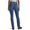 Lee Womens Petite Ultra Lux Comfort with Flex Motion Straight Leg Jean(Cobalt Sheen)