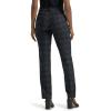 Lee Women’s Petite Wrinkle Free Relaxed Fit Straight Leg Pant(Black/Charcoal Plaid)