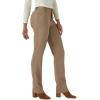 Lee Women’s Petite Wrinkle Free Relaxed Fit Straight Leg Pant(Dark Earth)