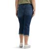 Lee Women’s Plus Size Flex Motion Regular Fit 5 Pocket Capri Jean(Bewitched)
