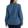 Lee Women’s Plus Size Legendary Long Sleeve Western Snap Shirt(Understated Ground)