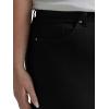 Lee Womens Plus Size Legendary Mid Rise Straight Leg Jean(Black)