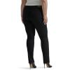 Lee Womens Plus Size Legendary Mid Rise Straight Leg Jean(Black)