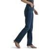 Lee Womens Plus Size Legendary Mid Rise Straight Leg Jean(Ellis Blue)