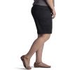 Lee Womens Plus Size Relaxed Fit Avey Knit Waist Cargo Bermuda Short(Black)