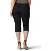 Lee Women’s Plus Size Relaxed Fit Denim Capri Jean(Black)