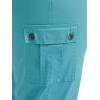 Lee Women’s Plus Size Ultra Lux Comfort with Flex-to-go Cargo Capri Pant(Bay Blue)