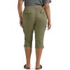 Lee Women’s Plus Size Ultra Lux Comfort with Flex-to-go Cargo Capri Pant(Deep Lichen Green)
