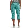 Lee Women’s Plus Size Ultra Lux Comfort with Flex-to-go Cargo Capri Pant(Dusty Jade)