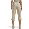 Lee Women’s Plus Size Ultra Lux Comfort with Flex-to-go Cargo Capri Pant(Pioneer Beige)