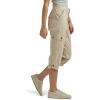 Lee Women’s Plus Size Ultra Lux Comfort with Flex-to-go Cargo Capri Pant(Pioneer Beige)