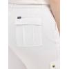 Lee Women’s Plus Size Ultra Lux Comfort with Flex-to-go Cargo Capri Pant(White)