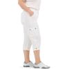 Lee Women’s Plus Size Ultra Lux Comfort with Flex-to-go Cargo Capri Pant(White)