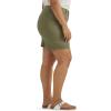 Lee Women’s Plus Size Ultra Lux Comfort with Flex-to-go Utility Bermuda Short(Deep Lichen Green)
