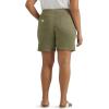 Lee Women’s Plus Size Ultra Lux Comfort with Flex-to-go Utility Bermuda Short(Deep Lichen Green)