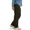 Lee Women’s Plus Size Ultra Lux Comfort with Flex-to-go Utility Pant(Dark Olive Night)